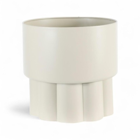 VASO METALLO CM.31X30 CREMA